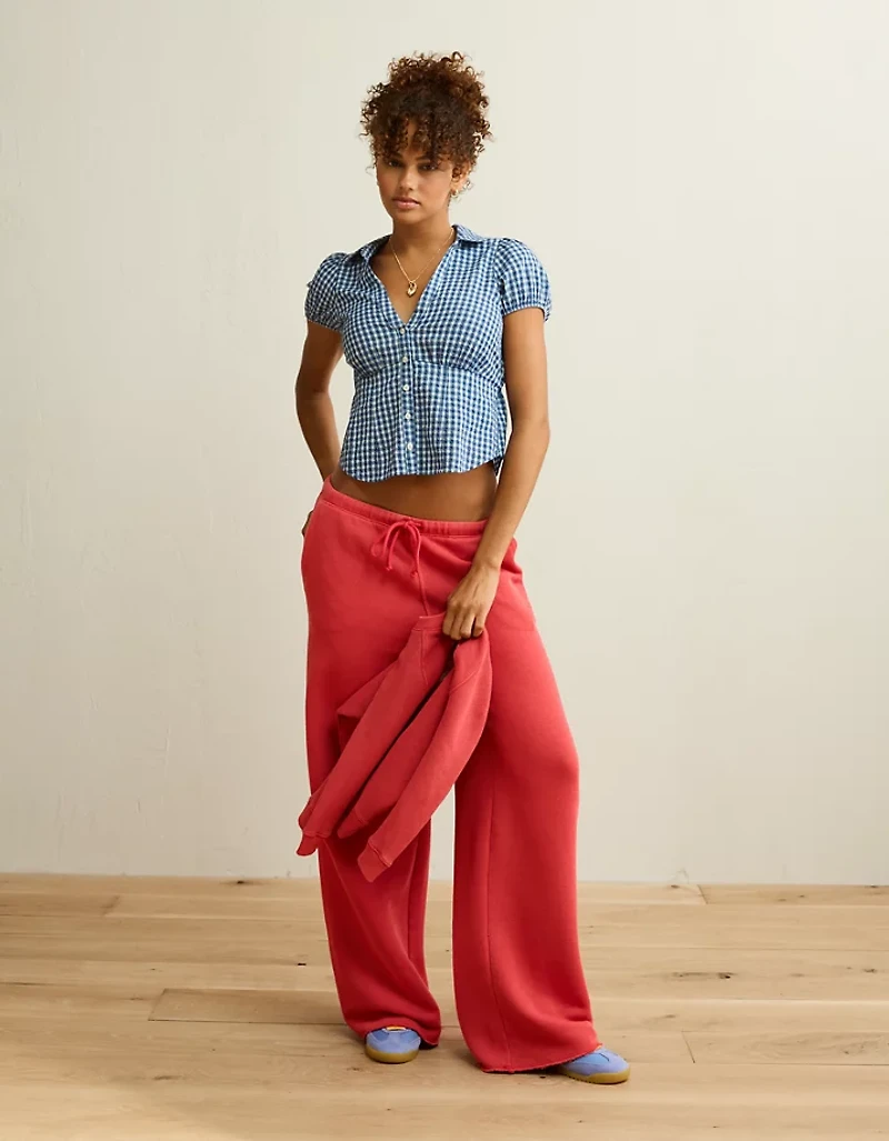 AE Short-Sleeve Button-Up Shirt