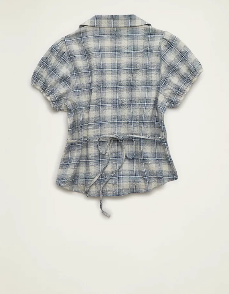 AE Short-Sleeve Button-Up Shirt