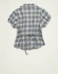 AE Short-Sleeve Button-Up Shirt