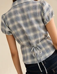 AE Short-Sleeve Button-Up Shirt