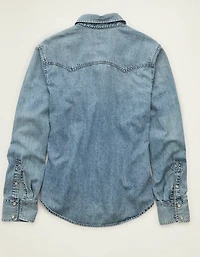 AE Throwback Denim Button-Up Shirt