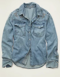 AE Throwback Denim Button-Up Shirt