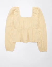 Haut nuisette à manches longues ruché AE