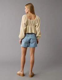 Haut nuisette à manches longues ruché AE