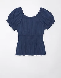 AE Short-Sleeve Babydoll Top