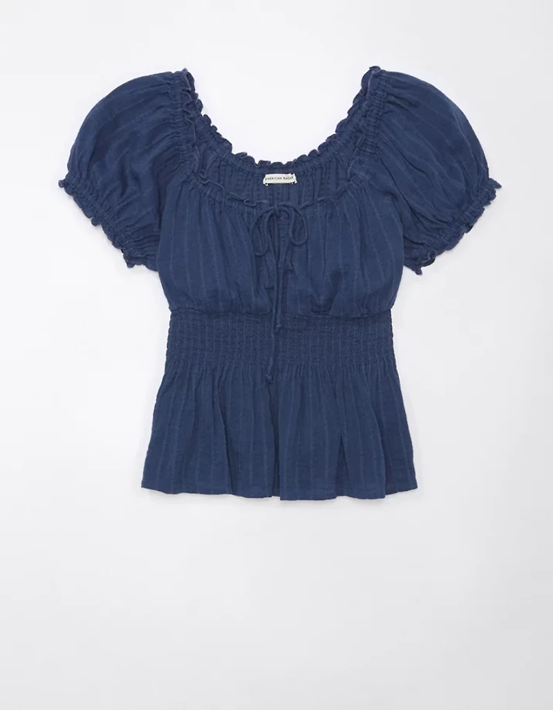 AE Short-Sleeve Babydoll Top
