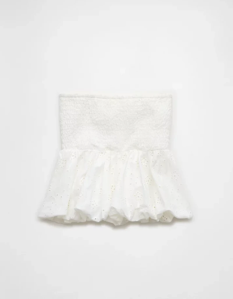 AE Eyelet Bubble Tube Top