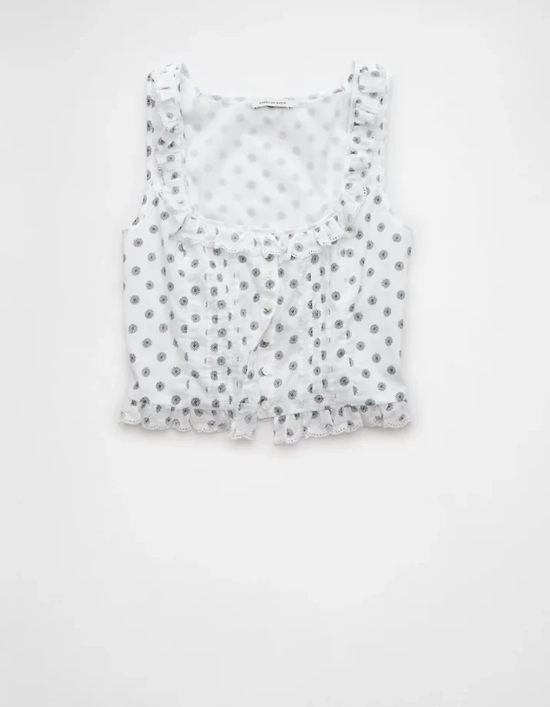 AE x The Summer I Turned Pretty Ruffle Corset Tank Top