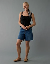 AE Ruched Lace Tank Top