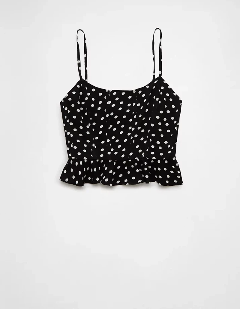 AE Polka Dot Corset Tank Top