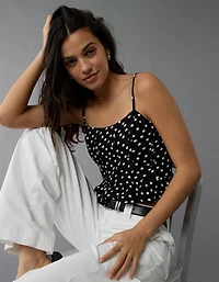 AE Polka Dot Corset Tank Top