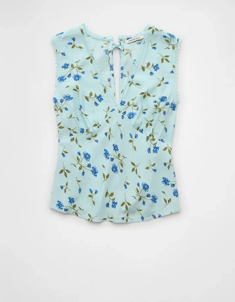 AE Tie Back V-Neck Shirt
