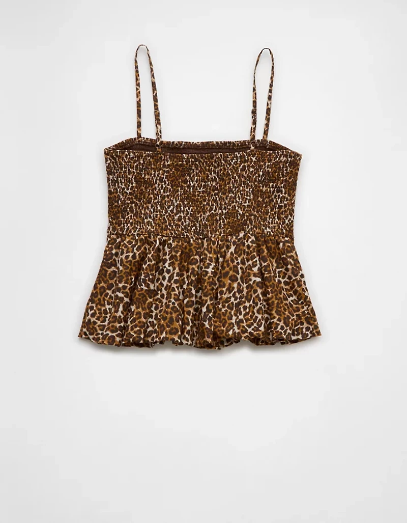 AE Smocked Bubble Tank Top