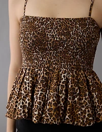 AE Smocked Bubble Tank Top