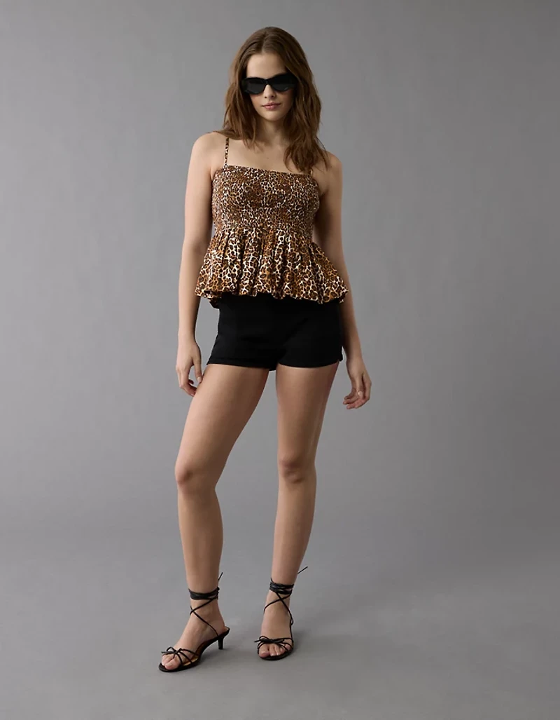 AE Smocked Bubble Tank Top
