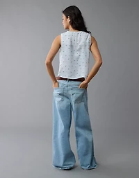 Débardeur à enfiler en satin encolure V AE