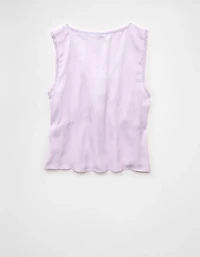 AE V-Neck Satin Slip Tank Top