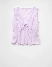 AE V-Neck Satin Slip Tank Top