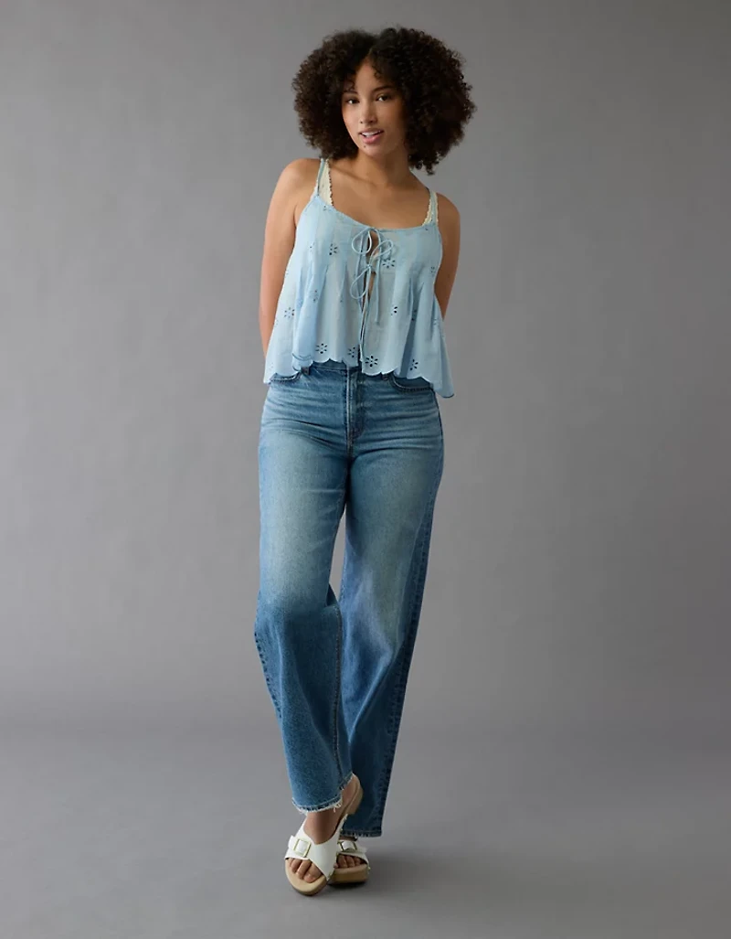 AE Tie Front Flyaway Cami