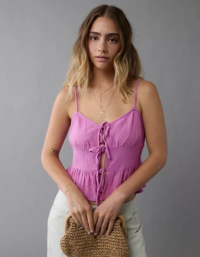 AE Tie Front Cami