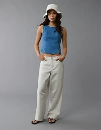 AE High Neck Denim Tank Top