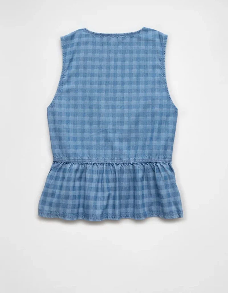 Débardeur nuisette à encolure en V denim AE