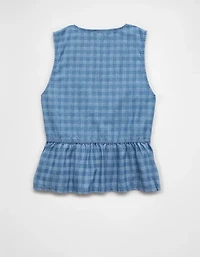 Débardeur nuisette à encolure en V denim AE