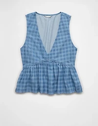 Débardeur nuisette à encolure en V denim AE