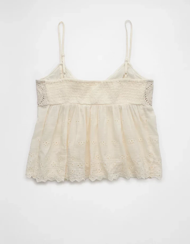 Camisole crochetée à œillets AE