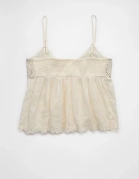 Camisole crochetée à œillets AE