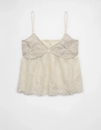AE Crochet Eyelet Cami