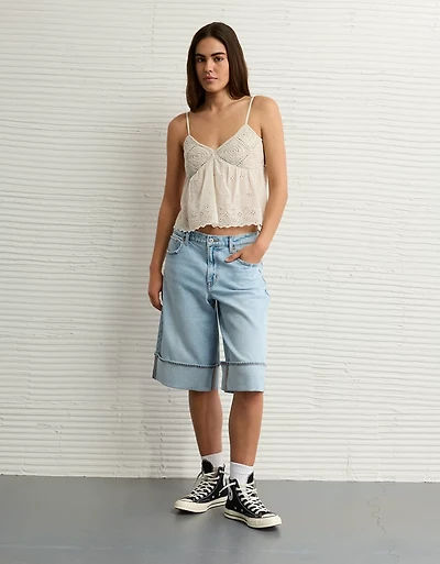 Camisole crochetée à œillets AE