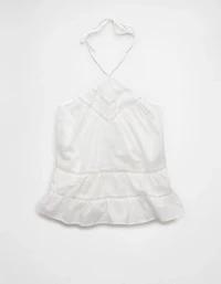 Haut à encolure en Y avec dentelle bain-de-soleil AE