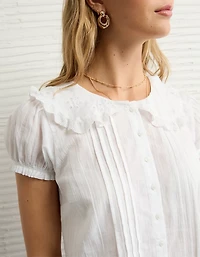 Blouse à manches bouffantes et col The Summer I Turned Pretty x AE