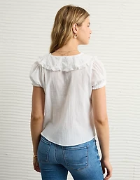 Blouse à manches bouffantes et col The Summer I Turned Pretty x AE