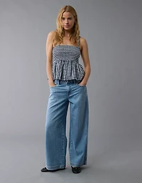 Camisole nuisette en guingan smockée AE