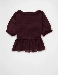Blouse nuisette à smocks AE