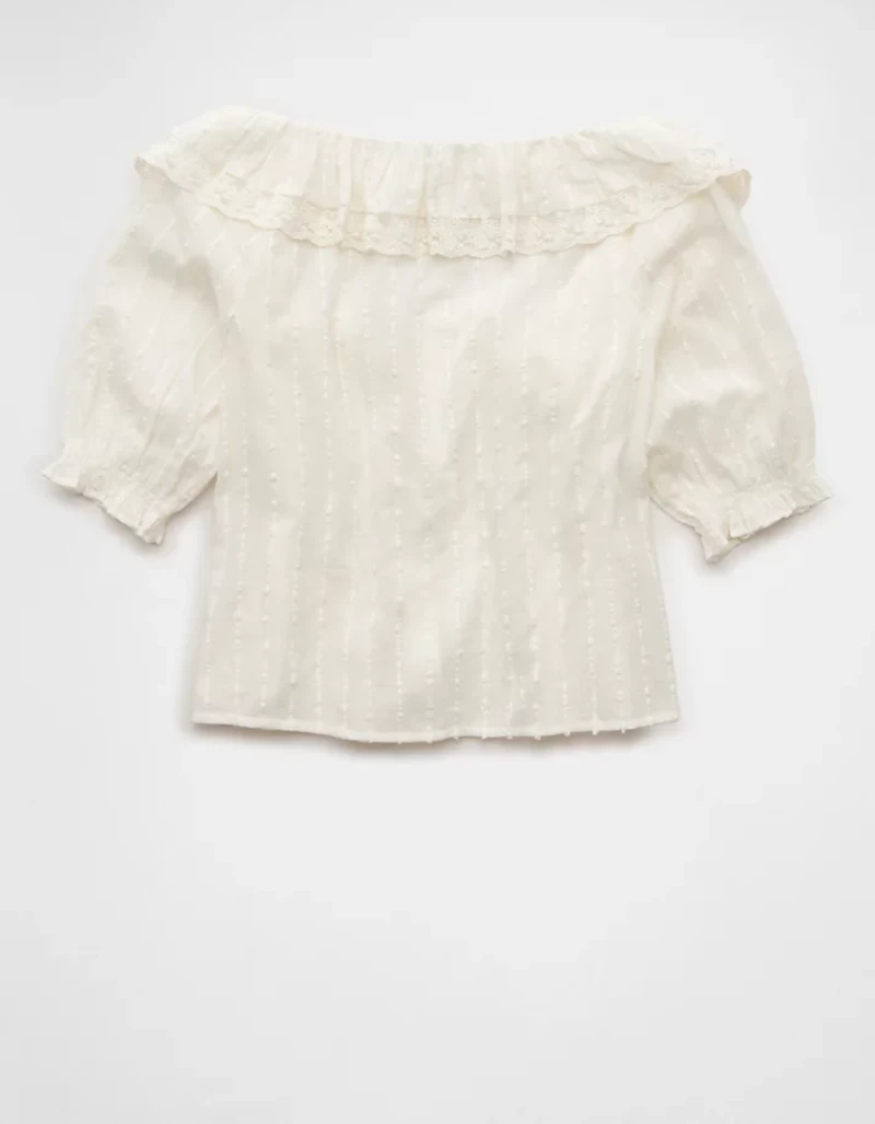 AE Ruffle Lace Blouse