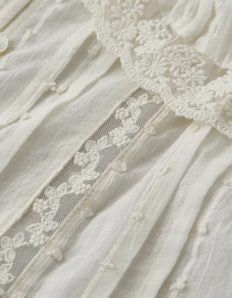 AE Ruffle Lace Blouse