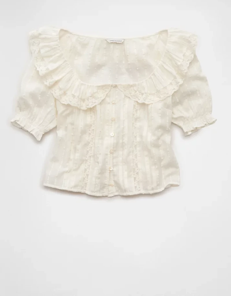 AE Ruffle Lace Blouse