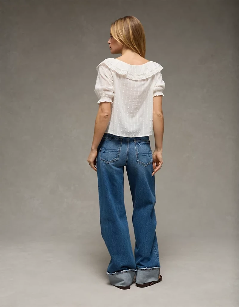 AE Ruffle Lace Blouse