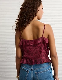 AE Ruffled Chiffon Cami Top