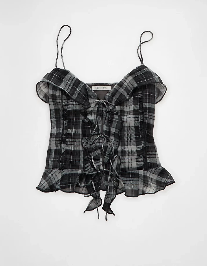 AE Ruffled Chiffon Cami Top