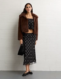 AE Sequin Mesh Cami Top