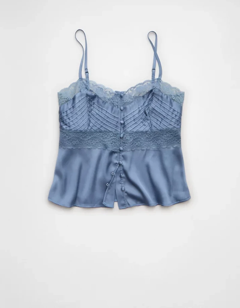 AE Pintuck Satin Cami Top