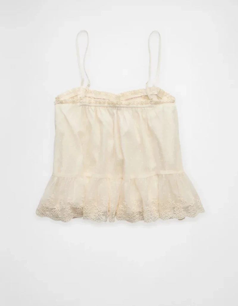 Camisole à volants en maille AE