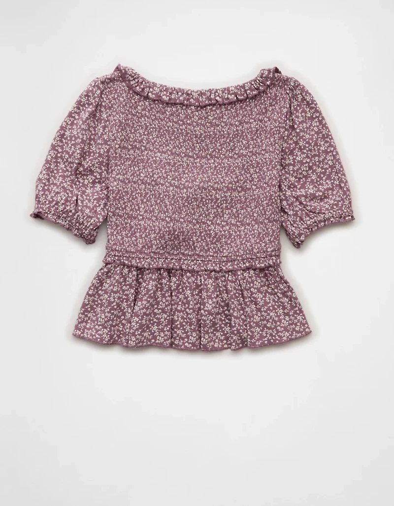 AE Smocked Babydoll Blouse
