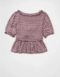 AE Smocked Babydoll Blouse