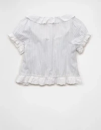 AE Schiffli Button-Up Blouse