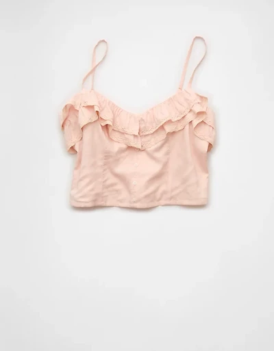 AE Ruffled Crop Top